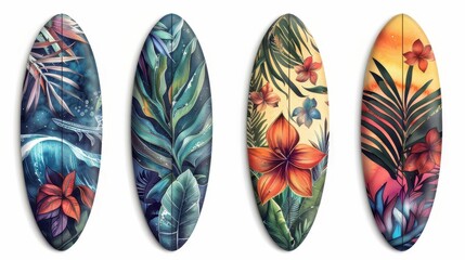 Looking for a way to add a touch of tropical paradise to your home? Look no further than our collection of surfboard wall art
