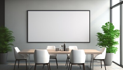 Modern living room indoor design with the scene of a chair, modern chair with walls poster mockup