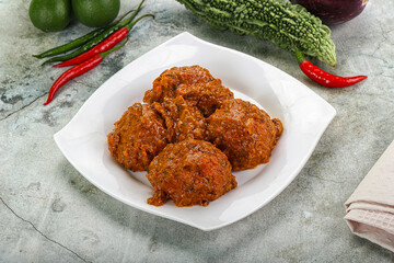 Kashmiri aloo dum - potato stuffed cheese