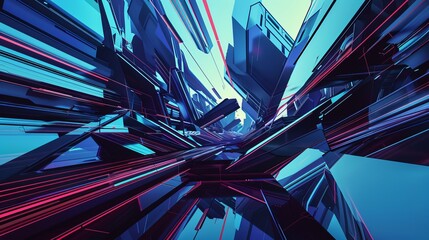 Angular and sharp lines , abstract  , background