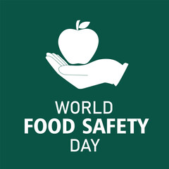 World food safety day vector design eps file