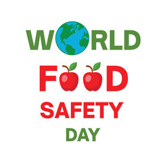 World food safety day vector design eps file