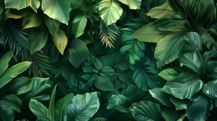 green foliage background with advertising space