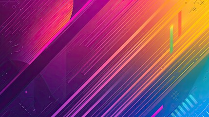 Abstract colorful background with some diagonal lines