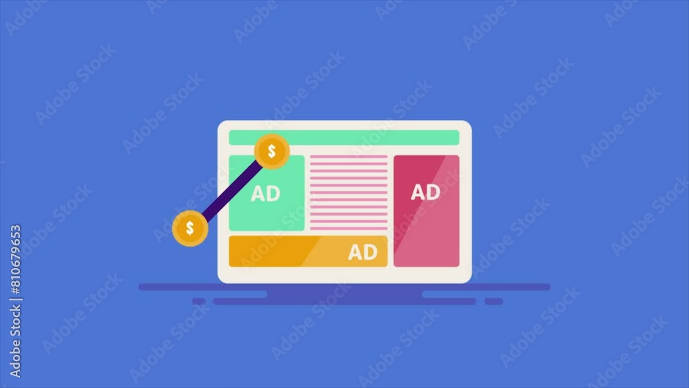 Poster display banner ad on website, increase web visitors growth, click rate and customer conversion e-bus