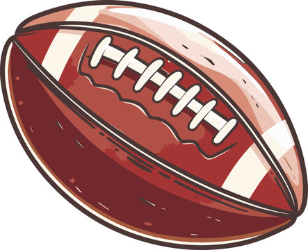 recommend clip art: American football ball clipart design illustration
