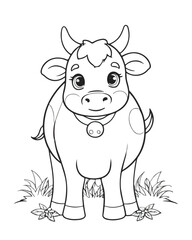 Animal coloring book page 