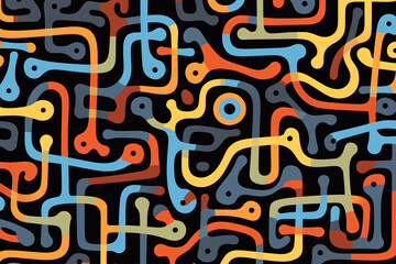 Design pattern with interesting nonlinear nonlocal generated AI