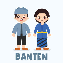 Traditional indonesian clothes from Banten