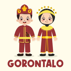 Traditional indonesian clothes from Gorontalo