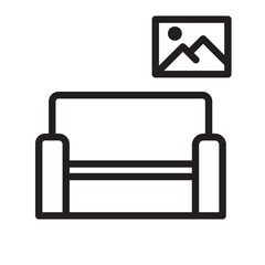 Family Room Line Icon
