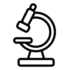 Microscope line icon illustration. Perfect for website mobile app presentation. Suitable for any user interface and user experience