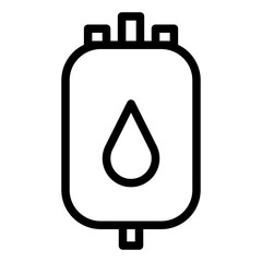Blood Bag line icon illustration. Perfect for website mobile app presentation. Suitable for any user interface and user experience