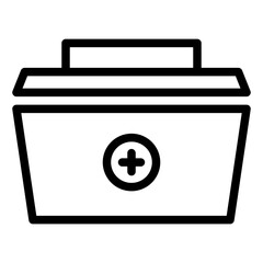 First Aid Kit line icon illustration. Perfect for website mobile app presentation. Suitable for any user interface and user experience