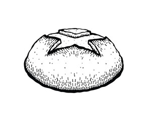Vector illustration of a pain de campagne