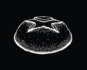 Vector illustration of a pain de campagne