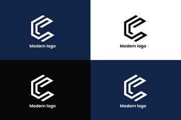 letter c 3d logo, letter c company logo, brandmark