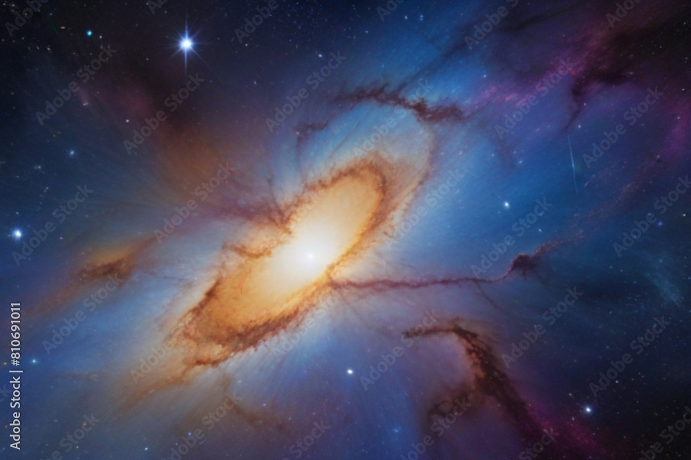 Canvas Prints the planet in space as a background