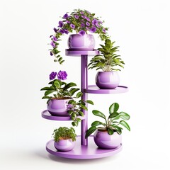 Plant stand purple