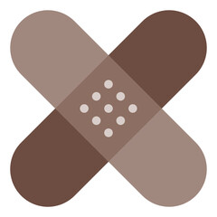 Plaster flat icon illustration. Perfect for website mobile app presentation. Suitable for any user interface and user experience