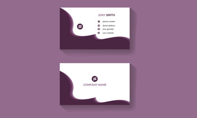  Minimalist Premium Simple Business Card. visiting card template