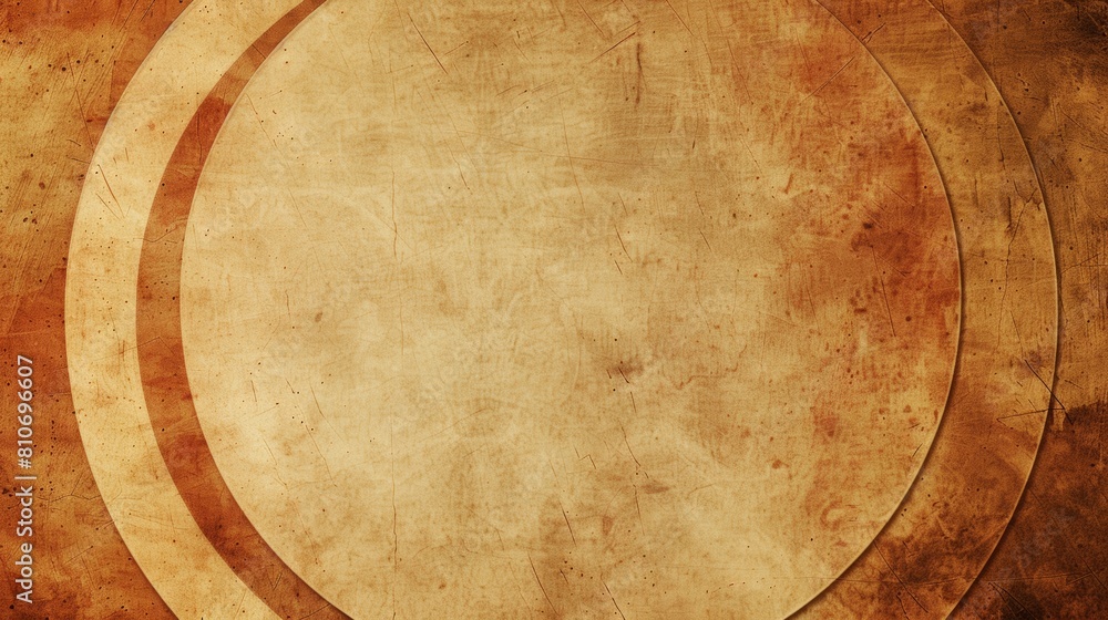 Poster circles along the edges of the page framing a blank space in the center for symbol or text.