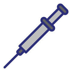 Vaccine filled line icon illustration. Perfect for website mobile app presentation. Suitable for any user interface and user experience