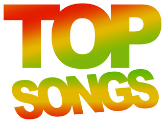 Top Songs, Concept Colorful Creative Text Design