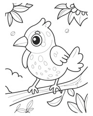 Animal coloring book page 
