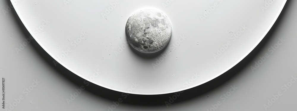 Fototapete circles along the edges of the page framing a blank space in the center for symbol or text.