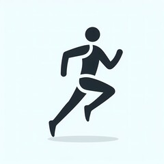 Fototapeta na wymiar simple jogging logo design