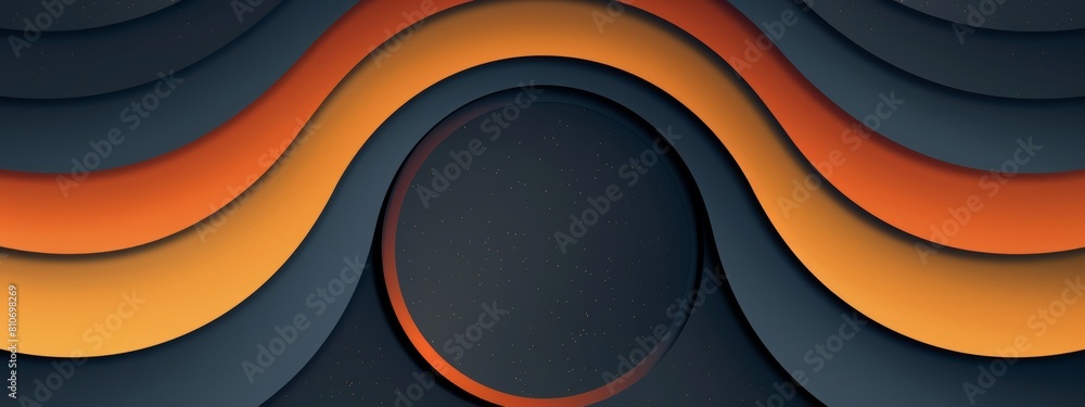 Poster circles along the edges of the page framing a blank space in the center for symbol or text.