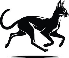 cat silhouette vector