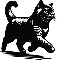 cat silhouette vector