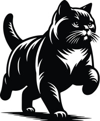 cat silhouette vector