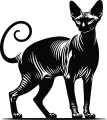 cat silhouette vector