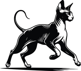 Fototapeta premium cat silhouette vector