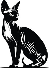 cat silhouette vector