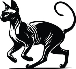 cat silhouette vector