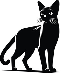 cat silhouette vector
