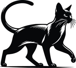 cat silhouette vector