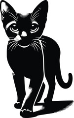 cat silhouette vector