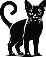 cat silhouette vector