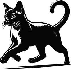 cat silhouette vector