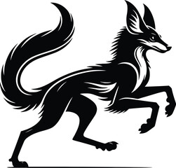 Obraz premium cat silhouette vector