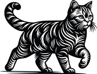 cat silhouette vector