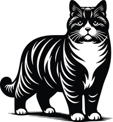 cat silhouette vector