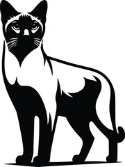 cat silhouette vector