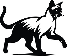 cat silhouette vector