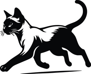 cat silhouette vector